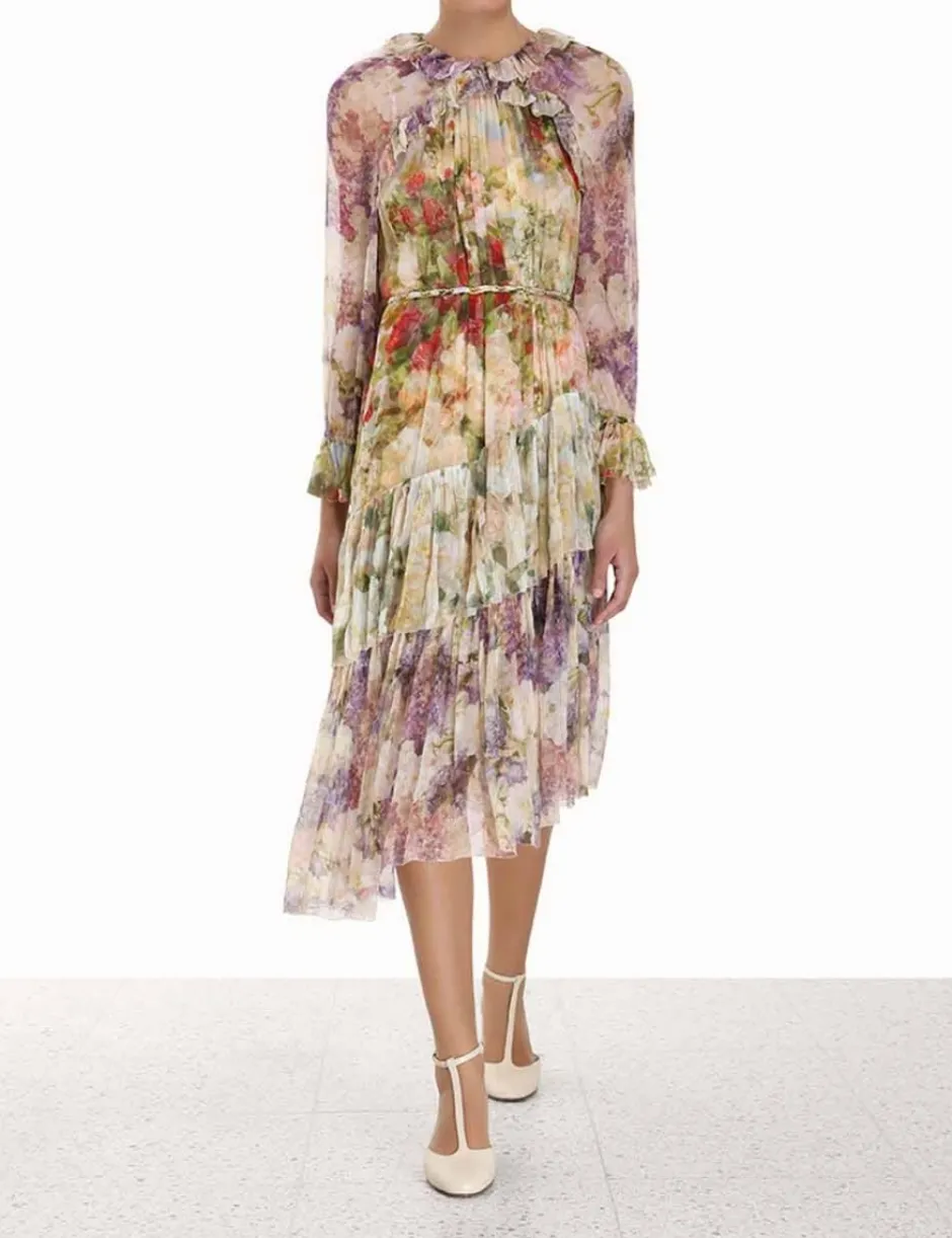 Discount ZIMMERMANN Luminosity Frill Midi Dress
