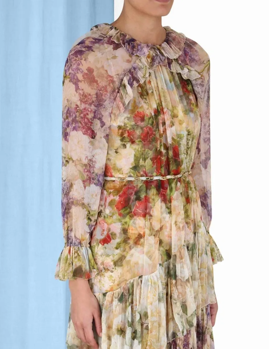 Discount ZIMMERMANN Luminosity Frill Midi Dress