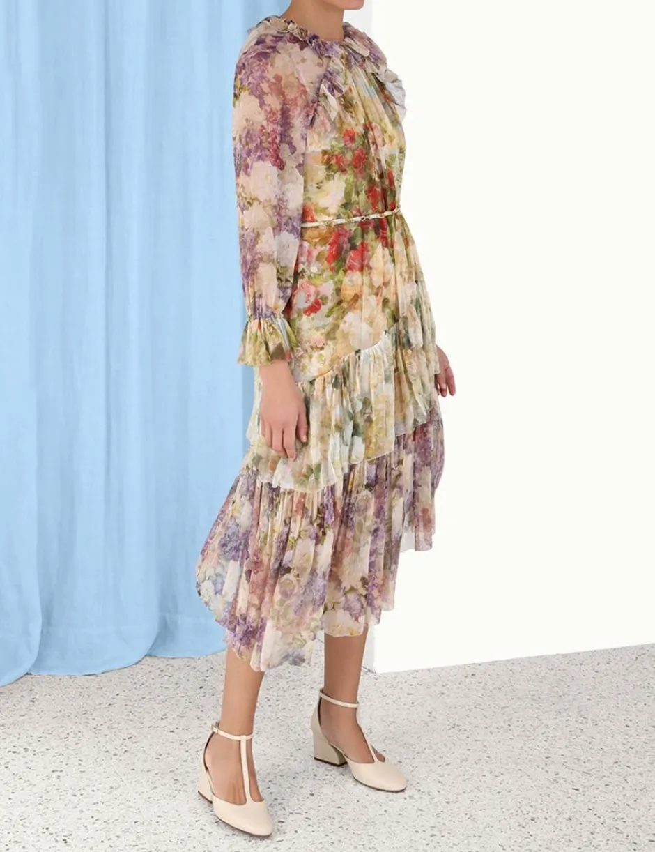 ZIMMERMANN Luminosity Frill Midi Dress