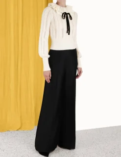 Sale ZIMMERMANN Luminosity Frill Neck Sweater