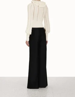 Sale ZIMMERMANN Luminosity Frill Neck Sweater