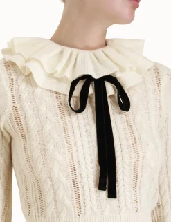 Sale ZIMMERMANN Luminosity Frill Neck Sweater