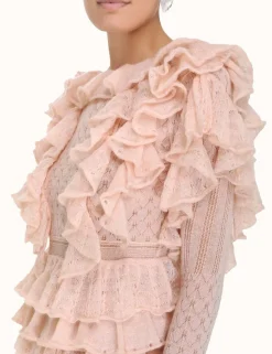 New ZIMMERMANN Luminosity Frill V-Neck Top