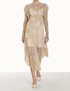 Best ZIMMERMANN Luminosity Gathered Midi Dress