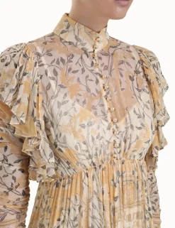 Best ZIMMERMANN Luminosity Gathered Midi Dress