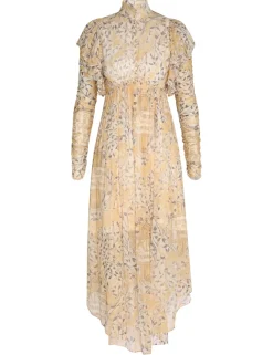 Online ZIMMERMANN Luminosity Gathered Midi Dress