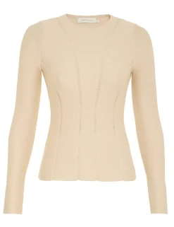 Online ZIMMERMANN Luminosity Knit Panelled Top