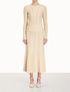 Online ZIMMERMANN Luminosity Knit Panelled Top