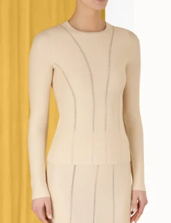Hot ZIMMERMANN Luminosity Knit Panelled Top