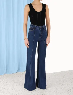 Online ZIMMERMANN Luminosity Knit Panelled Tank