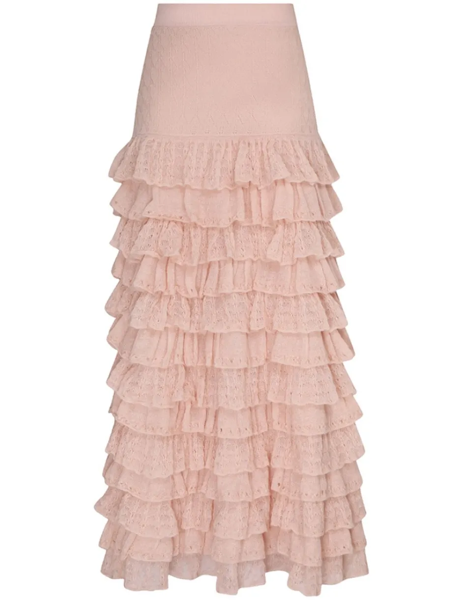 Outlet ZIMMERMANN Luminosity Lace Frill Skirt