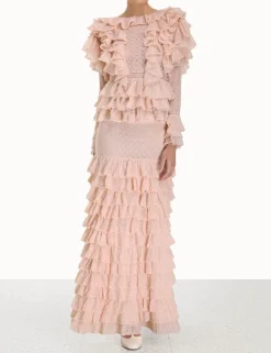 Outlet ZIMMERMANN Luminosity Lace Frill Skirt