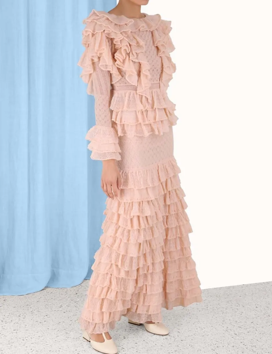 Outlet ZIMMERMANN Luminosity Lace Frill Skirt