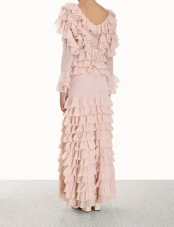 Outlet ZIMMERMANN Luminosity Lace Frill Skirt