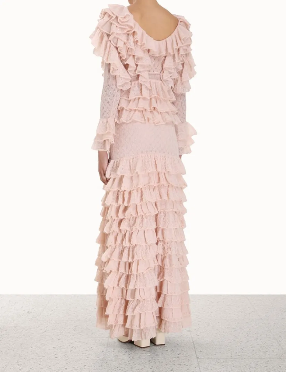 Outlet ZIMMERMANN Luminosity Lace Frill Skirt
