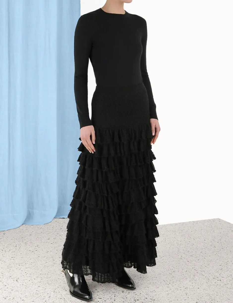 Hot ZIMMERMANN Luminosity Lace Frill Skirt
