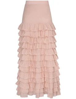 Clearance ZIMMERMANN Luminosity Lace Frill Skirt