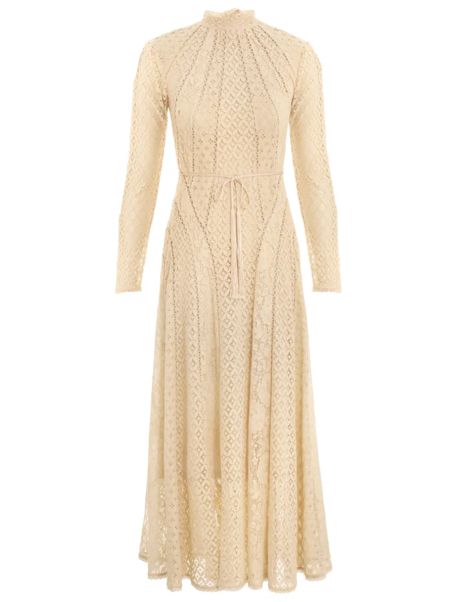 Hot ZIMMERMANN Luminosity Lace Panelled Midi