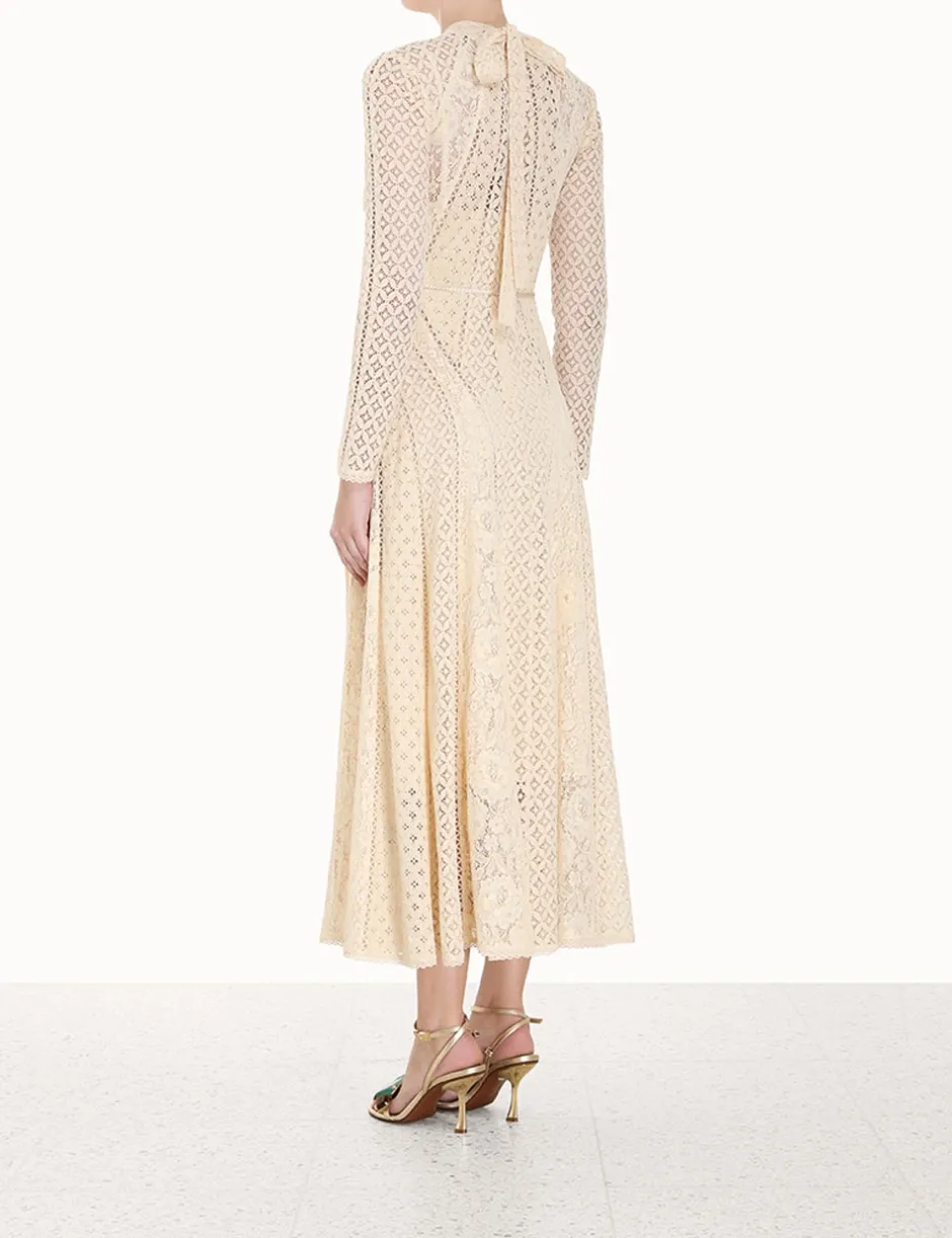Hot ZIMMERMANN Luminosity Lace Panelled Midi