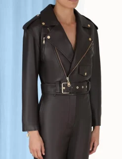Clearance ZIMMERMANN Luminosity Leather Biker
