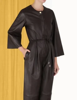 Hot ZIMMERMANN Luminosity Leather Jumpsuit