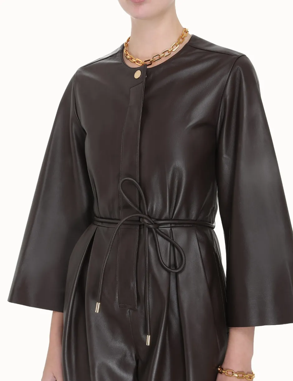 Hot ZIMMERMANN Luminosity Leather Jumpsuit
