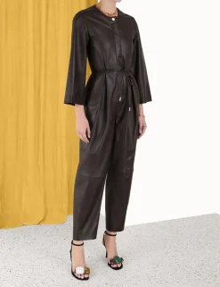Outlet ZIMMERMANN Luminosity Leather Jumpsuit
