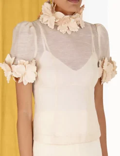 Online ZIMMERMANN Luminosity Liftoff Flower Top