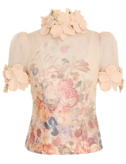 Online ZIMMERMANN Luminosity Liftoff Flower Top