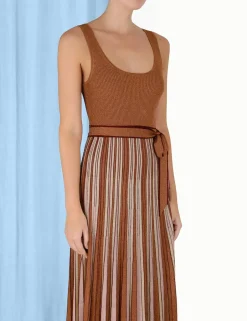 Clearance ZIMMERMANN Luminosity Lurex Scoop Dress