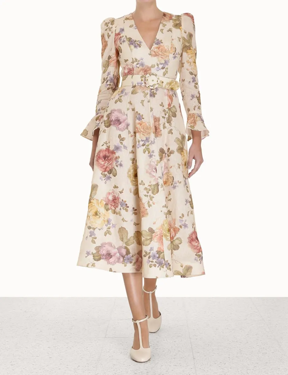 Outlet ZIMMERMANN Luminosity Midi Dress