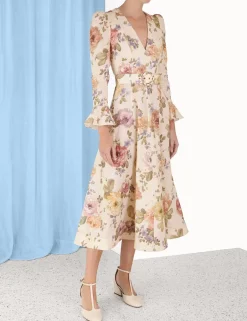 Outlet ZIMMERMANN Luminosity Midi Dress