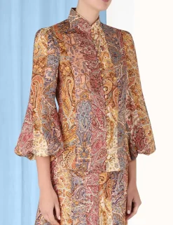 Hot ZIMMERMANN Luminosity Paisley Blouse