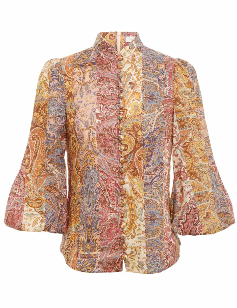 Clearance ZIMMERMANN Luminosity Paisley Blouse