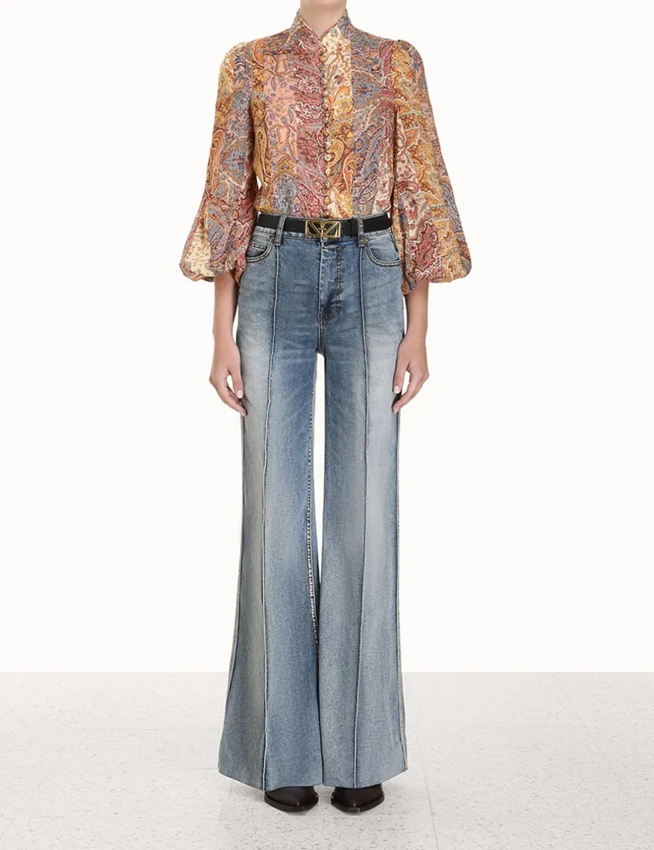 Clearance ZIMMERMANN Luminosity Paisley Blouse