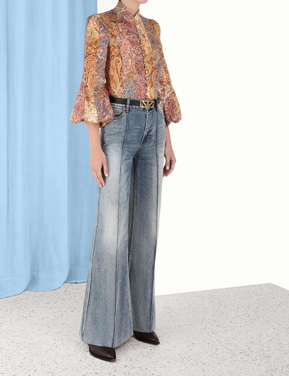 Clearance ZIMMERMANN Luminosity Paisley Blouse