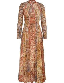Best ZIMMERMANN Luminosity Panelled Midi Dress
