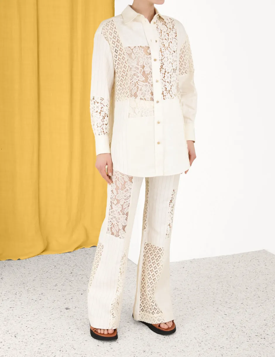 Sale ZIMMERMANN Luminosity Patch Lace Pant