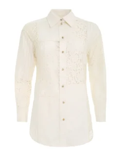 New ZIMMERMANN Luminosity Patch Lace Shirt