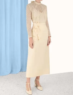 Sale ZIMMERMANN Luminosity Pencil Midi Skirt