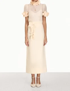 Outlet ZIMMERMANN Luminosity Pencil Midi Skirt