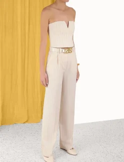 Sale ZIMMERMANN Luminosity Pleat Front Pant