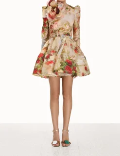Hot ZIMMERMANN Luminosity Ruched Mini Dress
