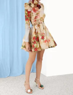 Hot ZIMMERMANN Luminosity Ruched Mini Dress