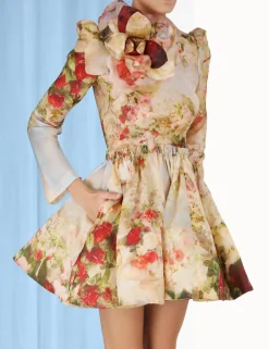 Hot ZIMMERMANN Luminosity Ruched Mini Dress