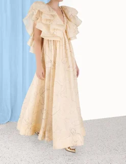 Clearance ZIMMERMANN Luminosity Ruffle Gown