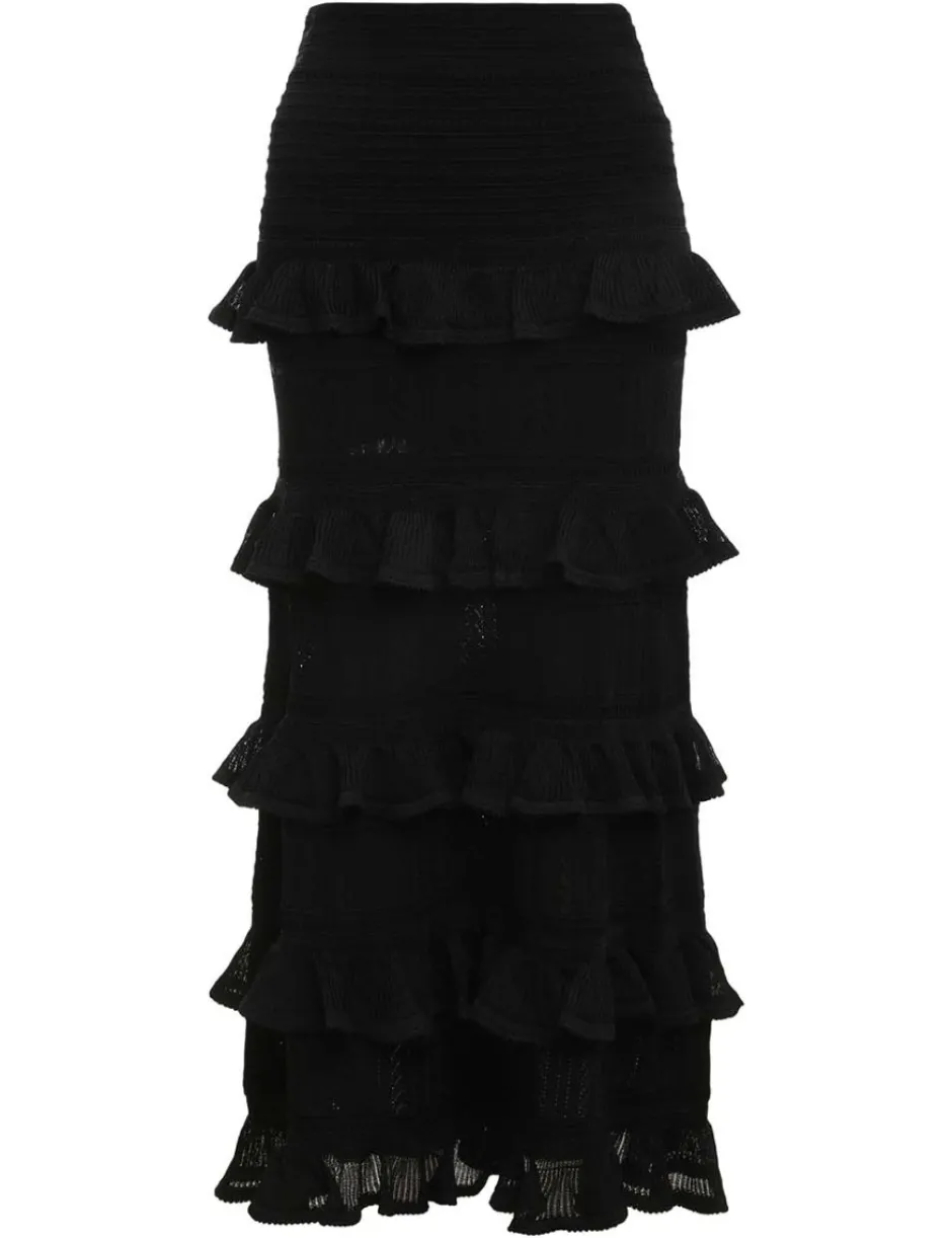 Hot ZIMMERMANN Luminosity Ruffle Midi Skirt