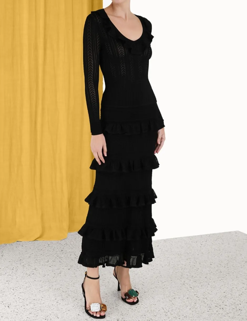 Hot ZIMMERMANN Luminosity Ruffle Midi Skirt