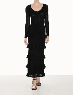 Discount ZIMMERMANN Luminosity Ruffle Midi Skirt