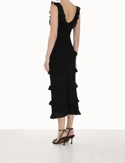 Sale ZIMMERMANN Luminosity Ruffle Tank Dress